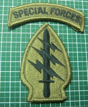 画像1: ARMY　グリンベレー　ベロクロ付き　パッチ