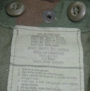 画像5: エアクルージャケット　ウッドランド　厚手