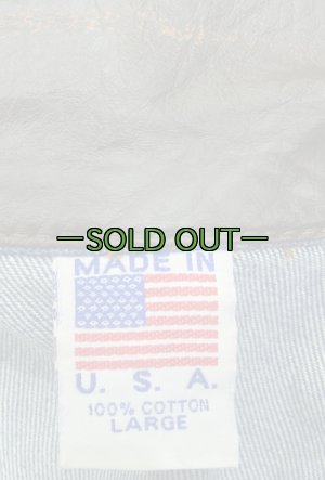 画像4: レザーデニムジャケット　Lサイズ　MCエンボス加工　中古上