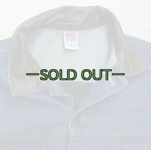 画像3: レザーデニムジャケット　Lサイズ　MCエンボス加工　中古上