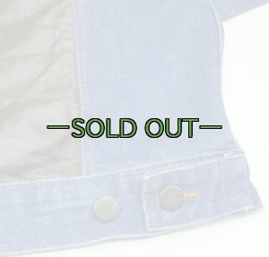 画像10: レザーデニムジャケット　Lサイズ　MCエンボス加工　中古上