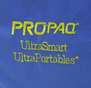 画像3: 青ナイロンショルダーバッグ　クッションパッド入り