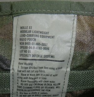 画像4: ウッドランド　ラジオポーチ　メインパック用　MOLLEショルダーストラップ付き