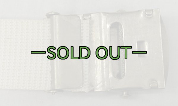 画像2: NAVY白ベルト　USNバックル (2)