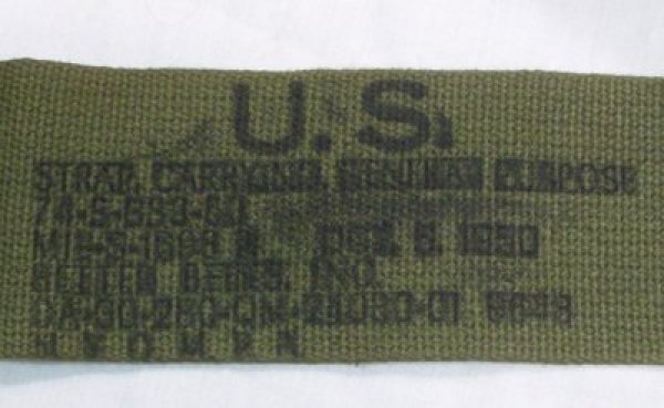 画像2: 汎用ストラップ　コットン　50年代　ブラス (2)