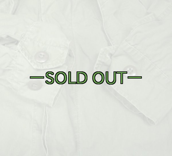 画像4: ファティーグ上着　S-ロング　中古良品　67年　ノンリップ (4)