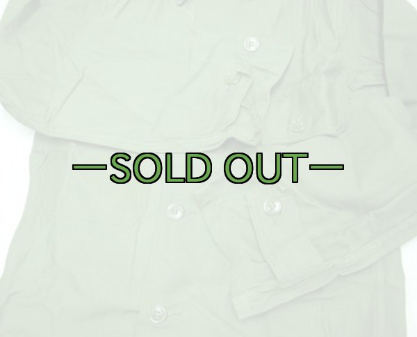 画像3: ユーティリティ シャツ　コットン　13-1/2×31　未使用　平ボタン　64年 (3)