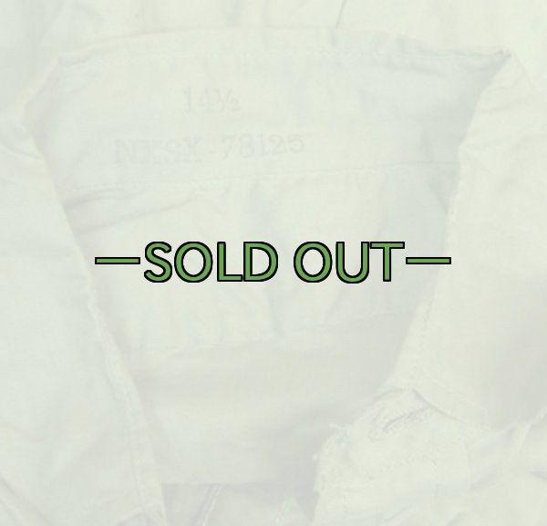 画像4: USN シャツ　OD　薄手　サイズ14-1/2　極上 (4)