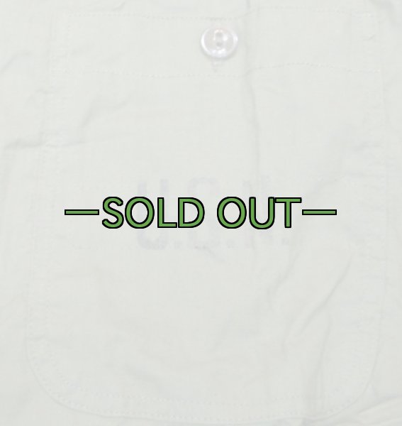 画像2: USN シャツ　OD　薄手　サイズ14-1/2　中古上 (2)