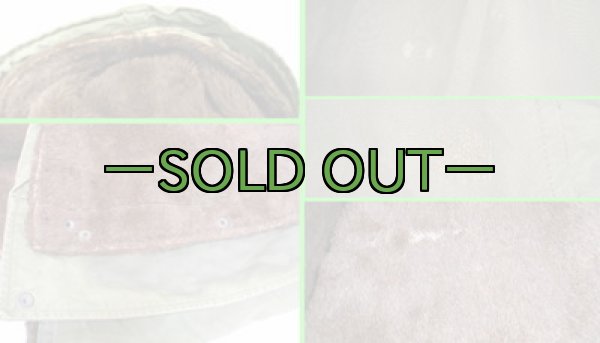 画像2: フード付オーバーコート　中古良品　40〜50年代 (2)