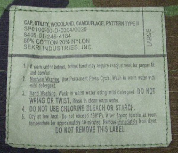 画像4: ウッドランド キャップ　リップストップ　NAVY用 (4)