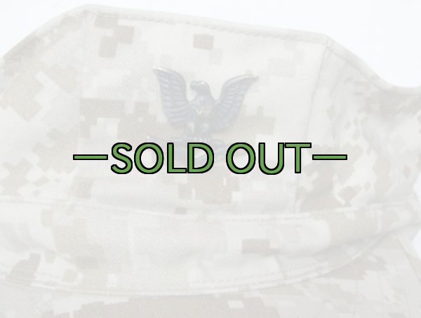 画像2: MARPATキャップ　デザート用　NAVY　階級バッチ付 (2)