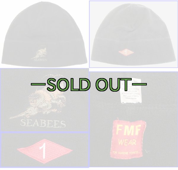 画像1: フリースキャップ　SEABEES (1)