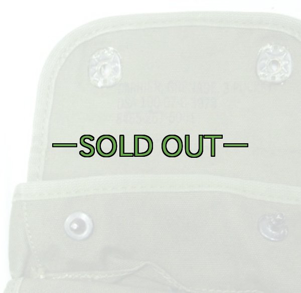 画像2: 3連グレネードポーチ　コットン　60〜70年代 (2)