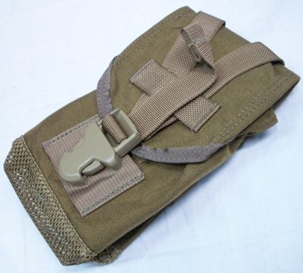 画像1: MOLLE 1QT水筒ポーチ　コヨーテ　底メッシュ　FSBE (1)