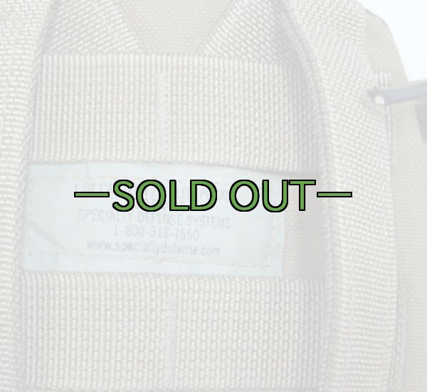 画像2: MOLLE 1QT水筒ポーチ　コヨーテ　黒ファステックス (2)