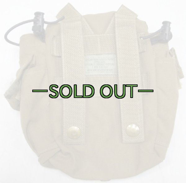 画像4: MOLLE 1QT水筒ポーチ　コヨーテ　黒ファステックス (4)