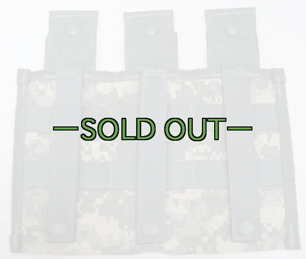 画像2: MOLLE 3連M4マグポーチ　ACU (2)