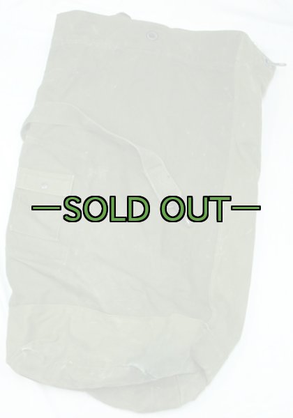 画像2: コットン　ダッフルバッグ　ワンショルダー　60年代 (2)