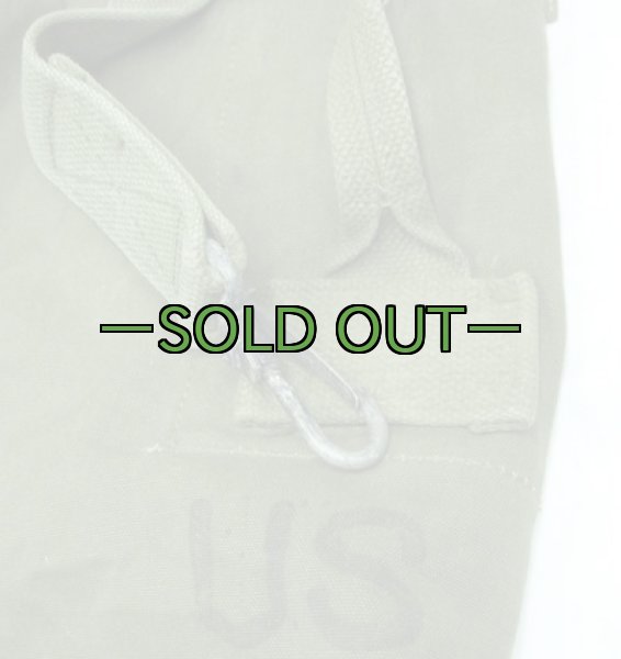 画像5: コットン　ダッフルバッグ　ワンショルダー　60年代 (5)