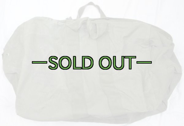 画像2: コットン パラシュートキットバッグ　プラスジッパー　布付ステンシル入り　中古良品 (2)