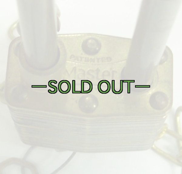 画像2: 軍用パドロック　US刻印　MASTER LOCK　ロング (2)