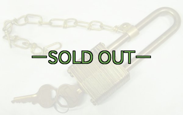 画像3: 軍用パドロック　US刻印　MASTER LOCK　ロング (3)