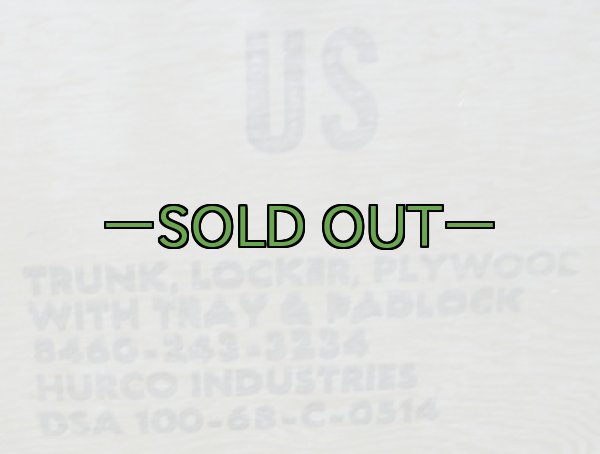 画像4: 軍用木箱　FOOT LOCKER　中古良品　60年代 (4)