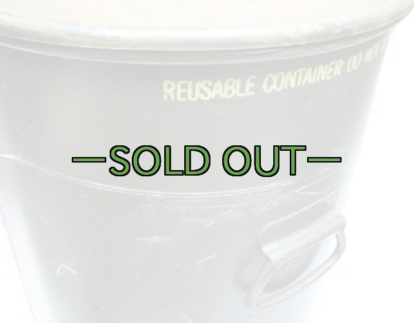 画像3: 軍用缶　直径約42×高さ約65cm　中古良品 (3)