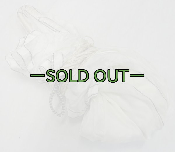 画像2: パラシュート 直径約0.95m 白 小さい 60年代 (2)