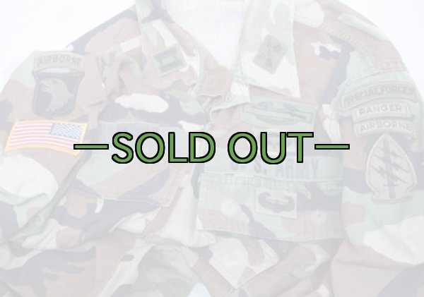 画像2: BDU上着　ウッドランド　L-ロング　グリンベレー　フルパッチ (2)