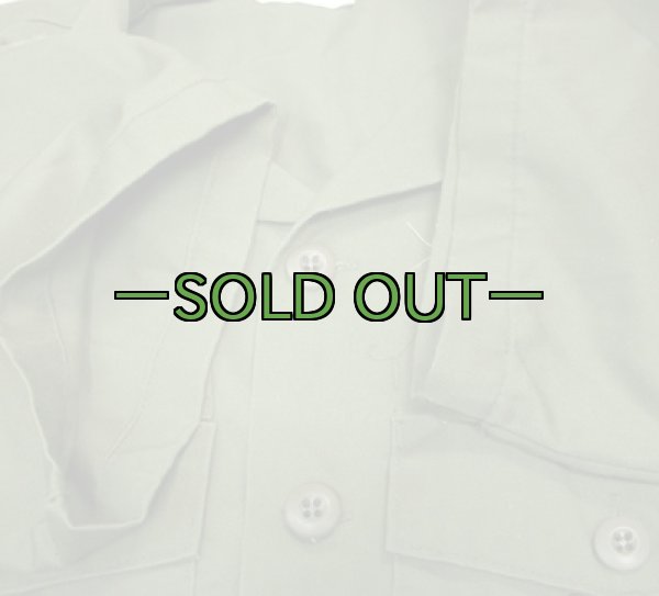 画像4: ユーティリティ シャツ　ポリ　15-1/2　中古良品　80年代　SEABEES (4)