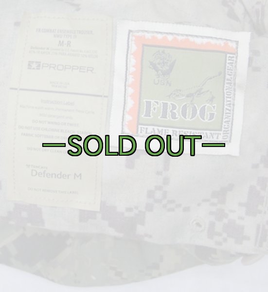 画像3: NWUコンバットパンツ　NAVY　TYPE3　グリーン　FROG　AOR2 (3)