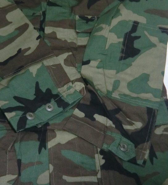 画像5: BDU上着　ウッドランド　厚手ノンリップ　80年代　S-レギュラー　未使用 (5)