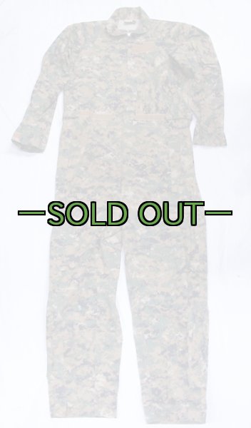 画像1: ウッドMARPAT　メカニックツナギ (1)