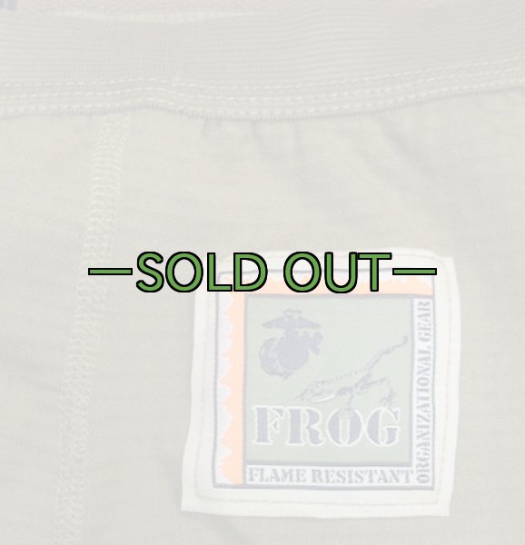 画像2: FROGポーラテック アンダーパンツ コヨーテ ワッフル 裾リプ有り (2)