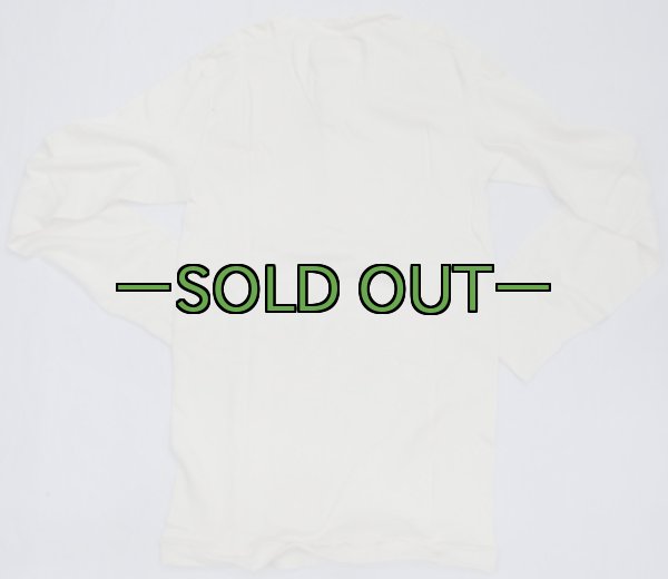 画像8: ホワイト　アンダーシャツ　ヘンリーネック　70〜80年代 (8)