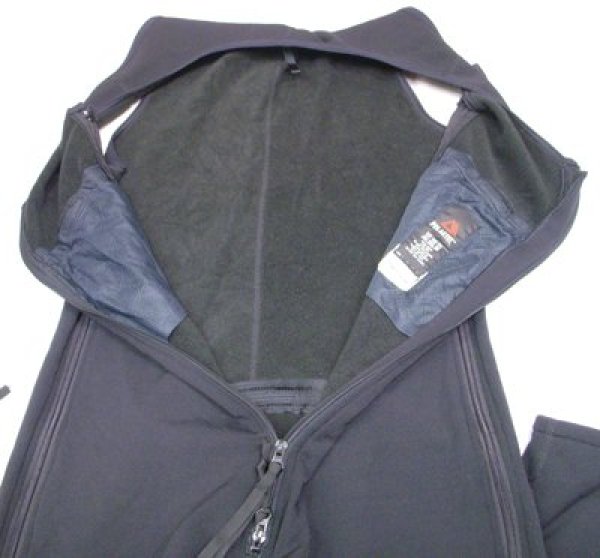 画像3: ポーラテック ストレッチ オーバーオール　黒 (3)