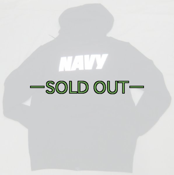 画像4: NAVY　スウェットパーカー　ジップアップ　リフレクター　PT (4)