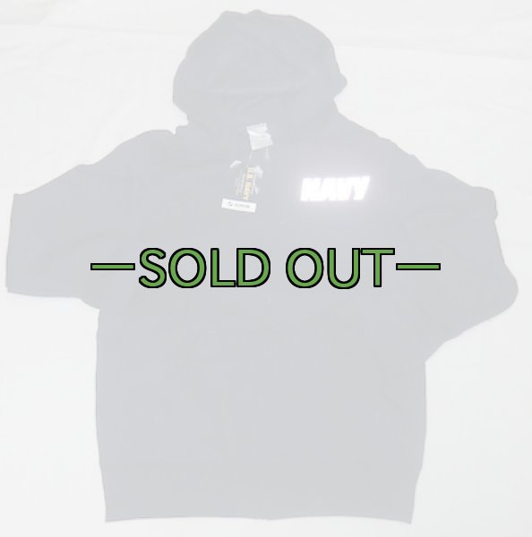 画像2: NAVY　スウェットパーカー　ジップアップ　リフレクター　PT (2)