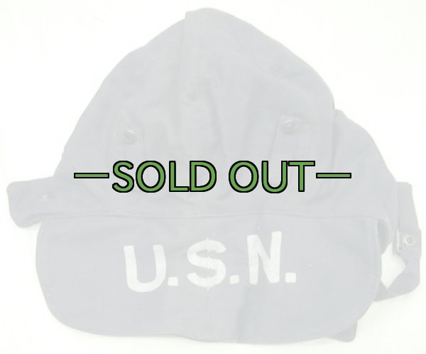 画像4: NAVY　デッキキャップ　ブルー　40年代 (4)