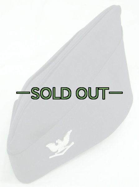 画像3: ギャリソンキャップ　NAVY　黒　NAVY　E-4階級バッチ付 (3)