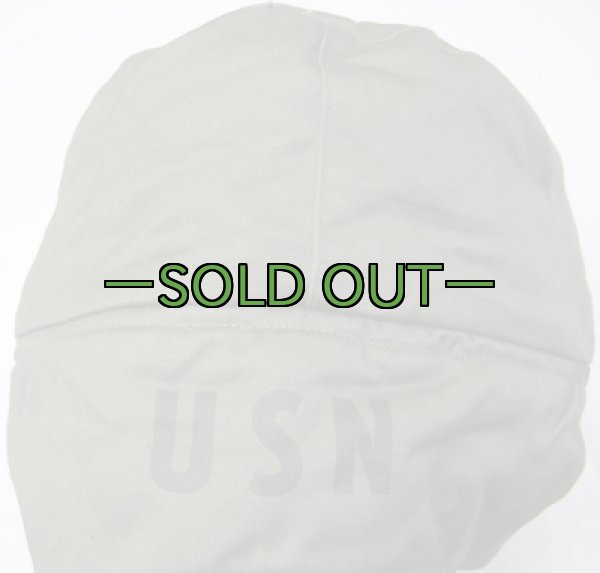 画像3: OD　NAVY防寒キャップ　60年代　USNステンシル (3)