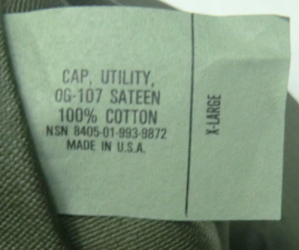 画像5: ODキャップ　コットン　MC用　PX品　ラベル違い (5)