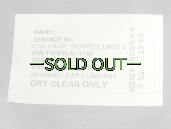 画像5: ギャリソンキャップ　NAVY　黒　NAVY　E-5階級バッチ付 (5)