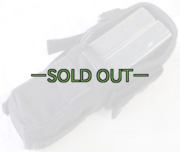 画像2: BHI　M4ダブルマグポーチ　黒 (2)