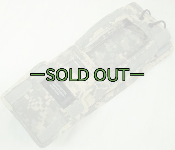 画像2: THALES ラジオポーチ　黒ストラップ　ACU (2)