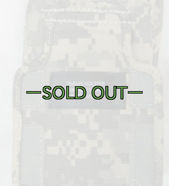 画像4: THALES ラジオポーチ　黒ストラップ　ACU (4)