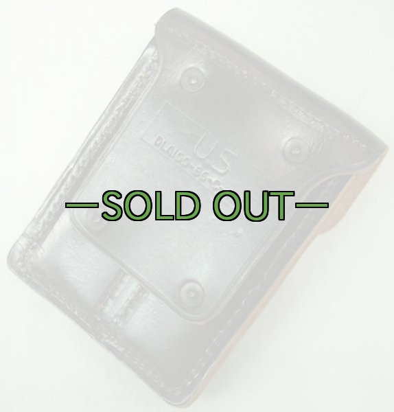 画像2: レザーピストルダブルマグポーチ　ガバメント用 (2)