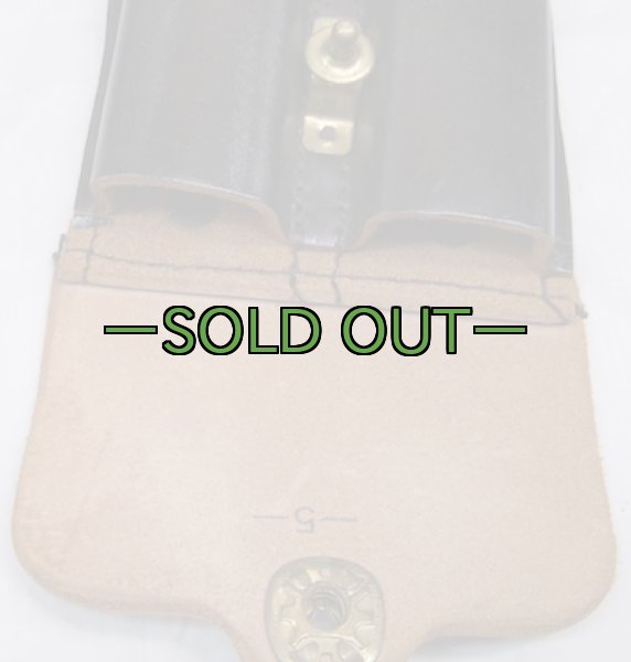 画像5: レザーピストルダブルマグポーチ　ガバメント用 (5)